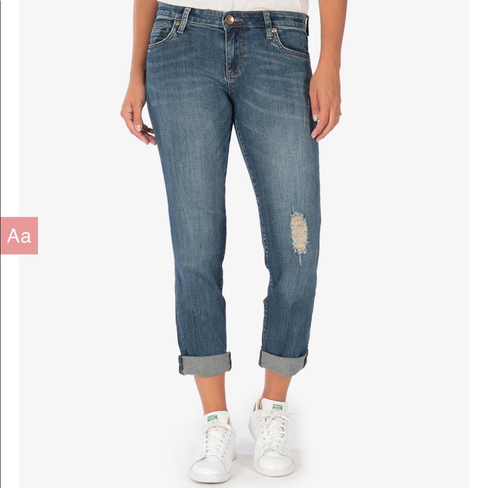 Kut from the Kloth 00 Catherine Boyfriend Divulge wash jeans